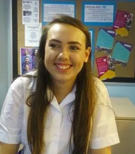 Hanah, GCSE student